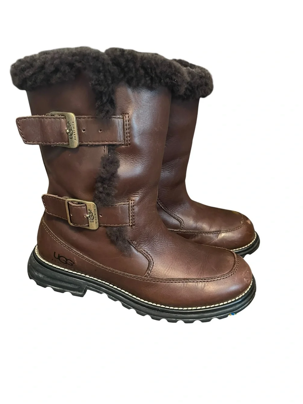 Authentic UGG Australia Brown Leather Boots